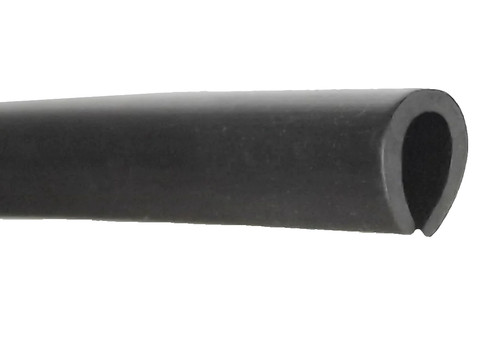 Black rubber channel edging - channel,