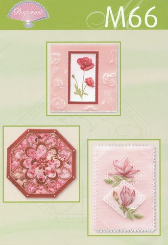 Pergamano flower floral cards - pergamano,
