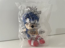 VINTAGE SONIC UNDERGROUND 8 INCH SONIC THE HEDGEHOG PLUSH SOFT TOY DENNYS 2000 