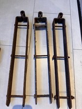 Antique 18th 19th Century Wrought Iron Blacksmith 3 Heavy Duty Door Gate Hinges