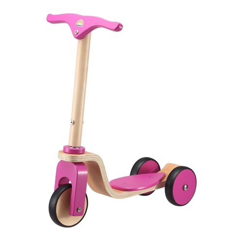 Wooden scooter pink for - pink, ages