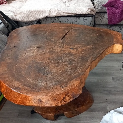 Solid wood live edge coffee - solid,