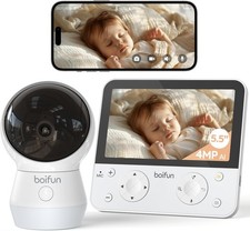 5.5'' 4MP Smart Baby Monitor Camera, Motion & Sound Alerts, 2way-Audio 360° View