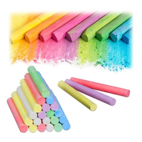 100 coloured chalk sticks - 100,