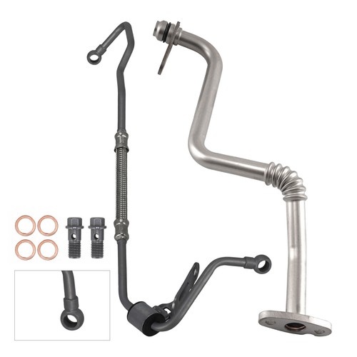 Turbo oil feed - feed, return