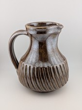 Vintage The Friars Aylesford Studio Pottery Large Brown Jug Pitcher Vase 8"