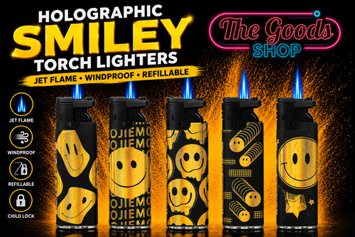 Holographic smiley face jet - smiley,