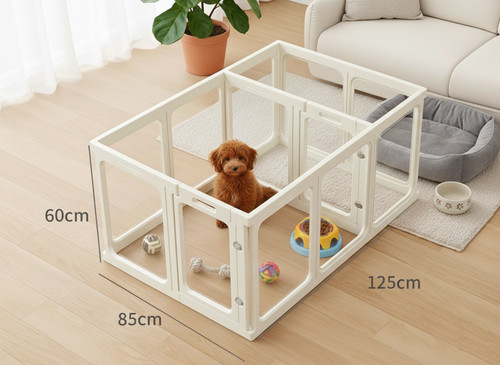 Clear acrylic dog playpen - clear,
