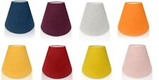 Shetland Soft feel  CANDLE SHADE small lamp shade, Yellow, Navy,  Orange, pink