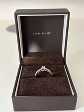 Ernest Jones 9ct White Gold 0.20ct Diamond Ring, Size K