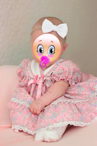 Baby girl pink floral dress - pink,