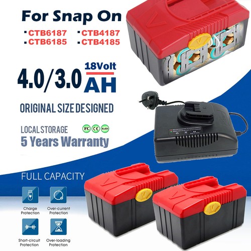 For snap 18v 0ah battery - 18v, 4.0ah