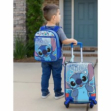 Disney Stitch 2 Piece Luggage Set with Bonus Luggage Tag BRAND NEW