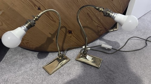 Art deco brass antique pair - pair, of