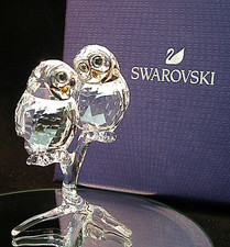 Swarovski Crystal Clear Owl Couple 2020 Issue - Item Number 5493722 - Boxed