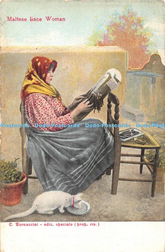 R406866 maltese lace woman - maltese, c