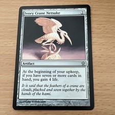 Mtg - Ivory Crane Netsuke - Saviors Of Kamigawa - Lp