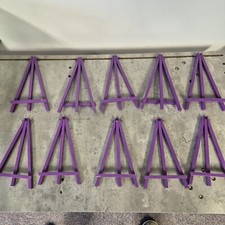 10x Purple Wooden Easel