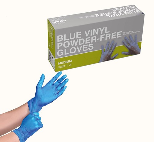 100 blue vinyl powder free - 100,