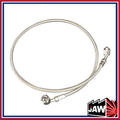 Turbo oil feed hose braided - oil,