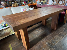 Solid Wood Dining Butchers Work Table Hand Made Heavy Vintage Garage168cm x 78cm