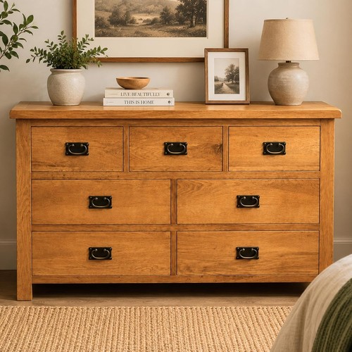 Oak drawer chest - drawer,