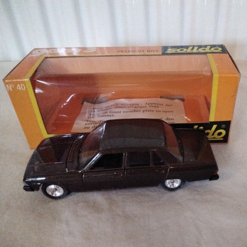 Solido peugeot 604 brown car - brown,
