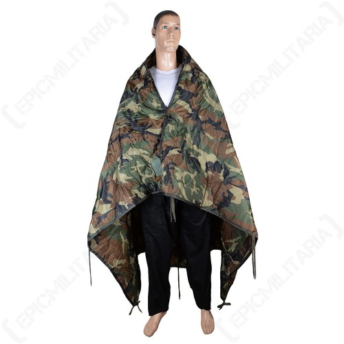 Woodland camo poncho - poncho,