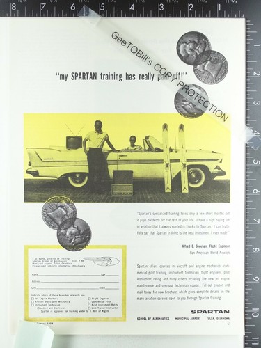 1958 for spartan school of - 1958, ad