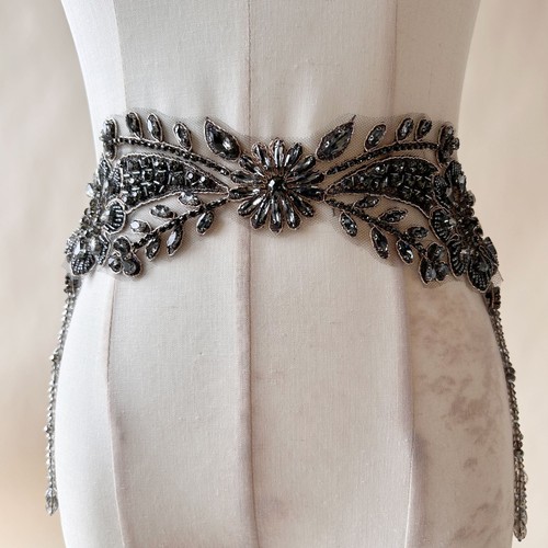 Tassel beaded applique - tassel,