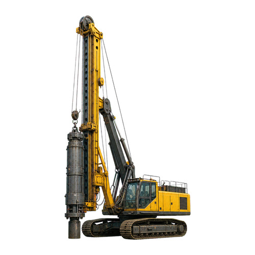 Construction digger pile - construction,