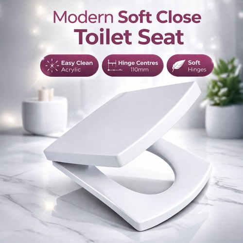 Square soft close - toilet, seat