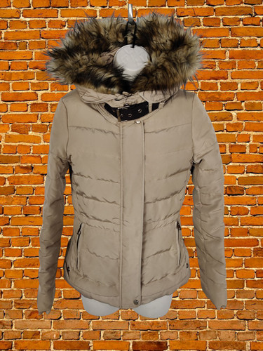 Zara camel puffer jacket coat - zara,