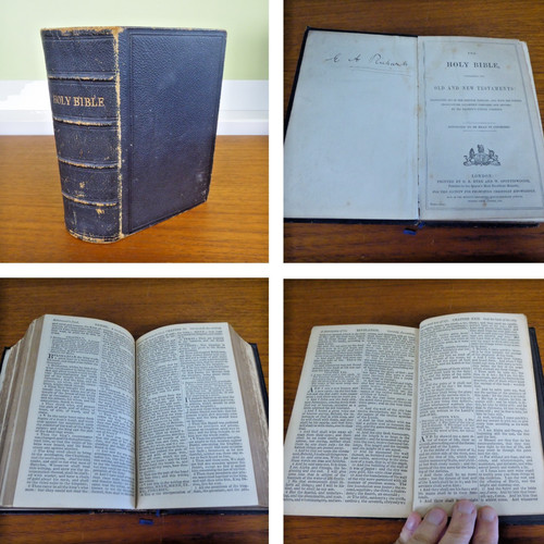 Antique holy bible old - bible, new