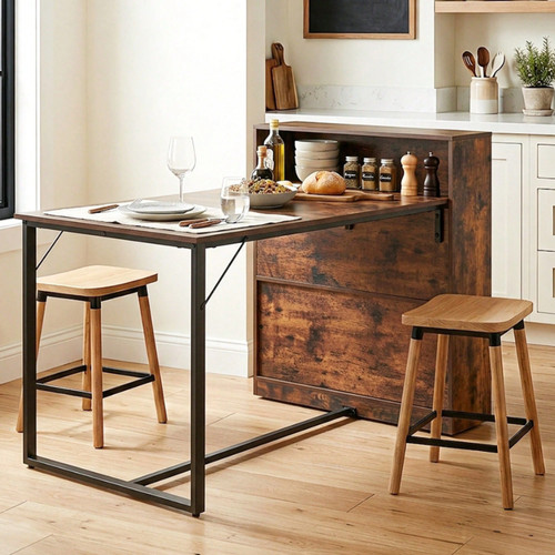 Dining table with storage - with,