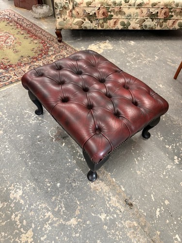 Vintage oxblood red leather - red,
