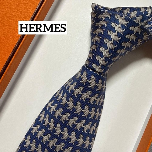Hermes bear pattern silk - silk, tie
