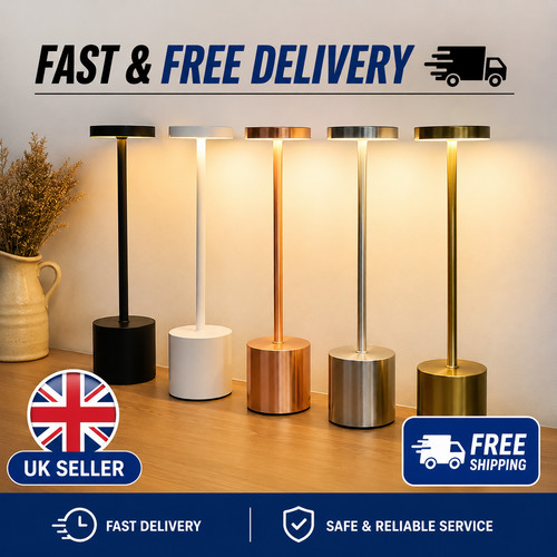 Led cordless touch desk lamp - cordless,