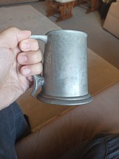 Vintage Pewter Tankard 1/2 Pint Sheffield