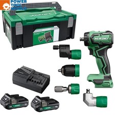 HiKOKI DS18DDQJRZ 18v Brushless 5-In-1 Drill Driver Inc 2x 2.0Ah Batteries