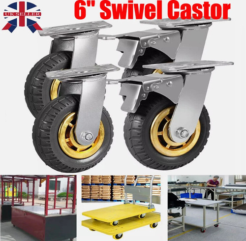 Heavy duty swivel caster - 6",