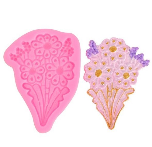 Bunch silicone flower fondant - bunch,