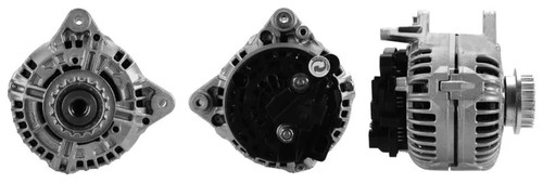 Alternator with freewheel belt