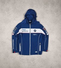 Y2k Vintage Tyco BMW Motorrad Racing Jacket Softshell Hooded Lined Team Coat M