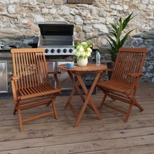 2 Seat Teak Outdoor Bistro Set