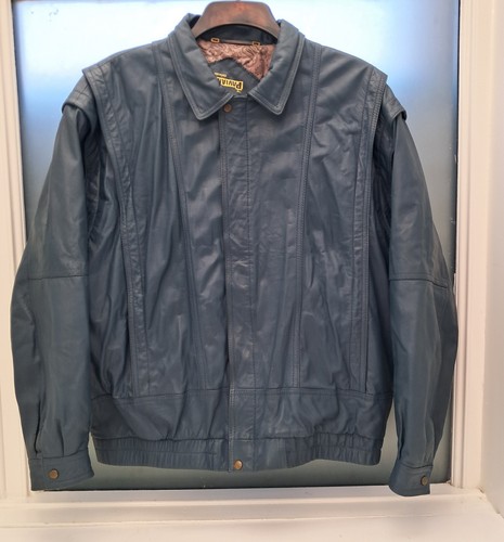 Vintage mens leather jacket - ,