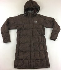 The North Face Metropolis 2006 goose down 600 jacket coat hood brown womens S