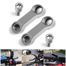 2x ALU Motorcycle Mirror Extenders-Riser-Extension Titanium Fit for Honda U UK