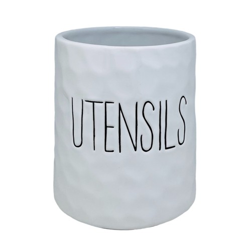 Utensils holder white dimple - holder,