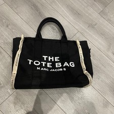 Marc Jacobs The Tote Bag Black Canvas  Heavy cotton 